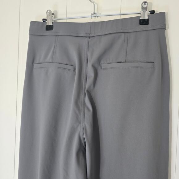 Halara Gray Wide Leg Pull On Pants Stretch Pockets Work Comfort Size M - Picture 6 of 8